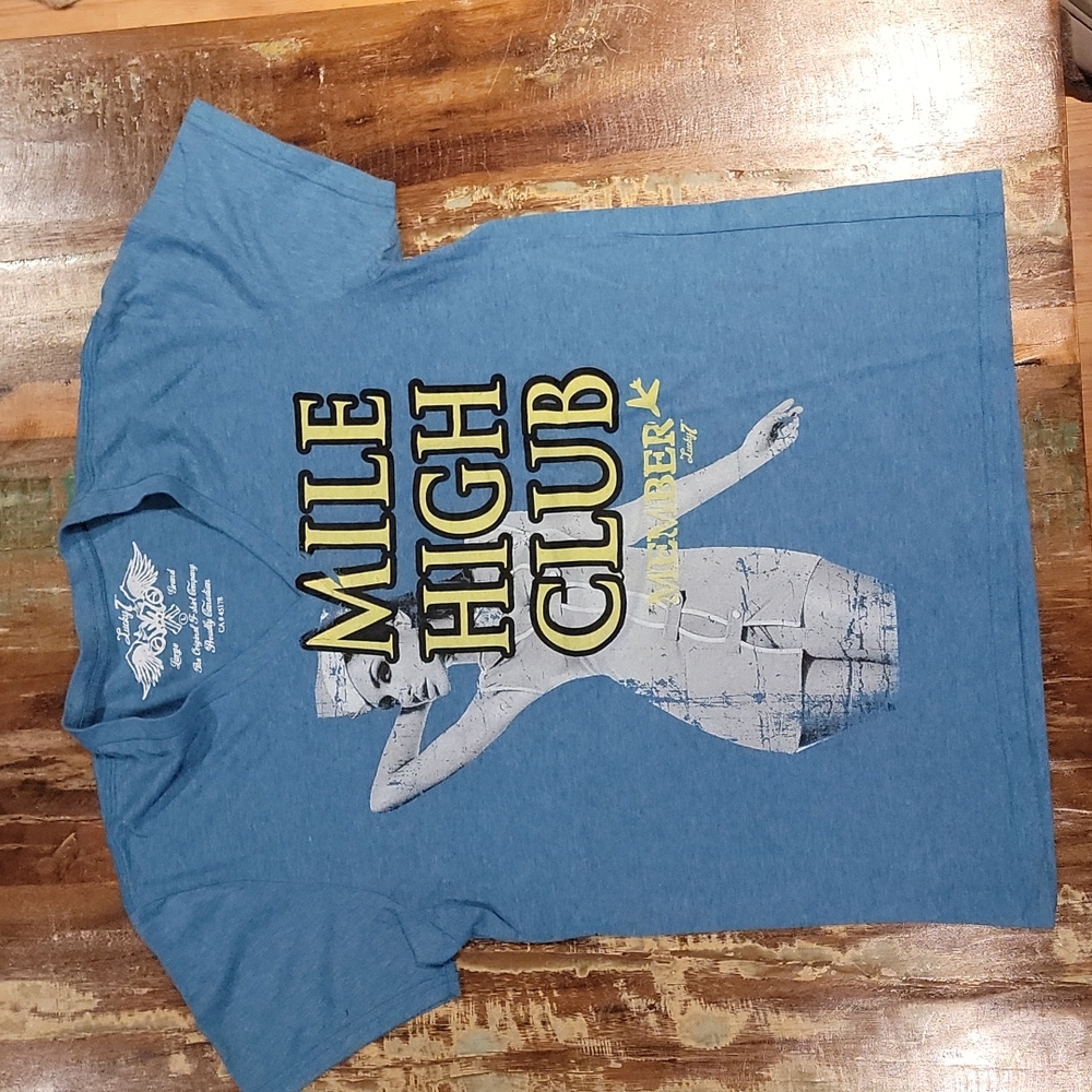 Lucky 7 Mile High V-neck Tee